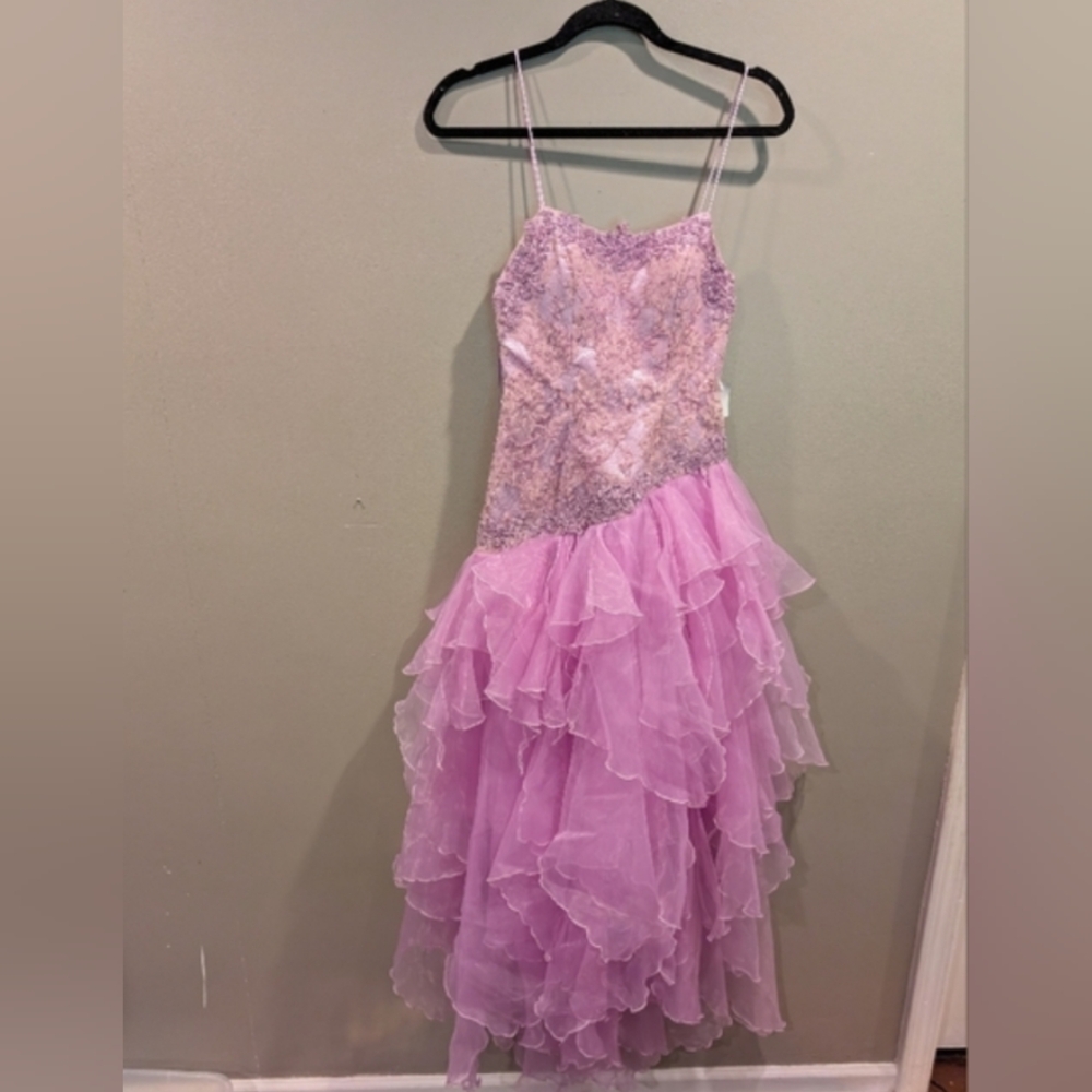 Lavender Mystique Ruffled Dress - Picture 8 of 8
